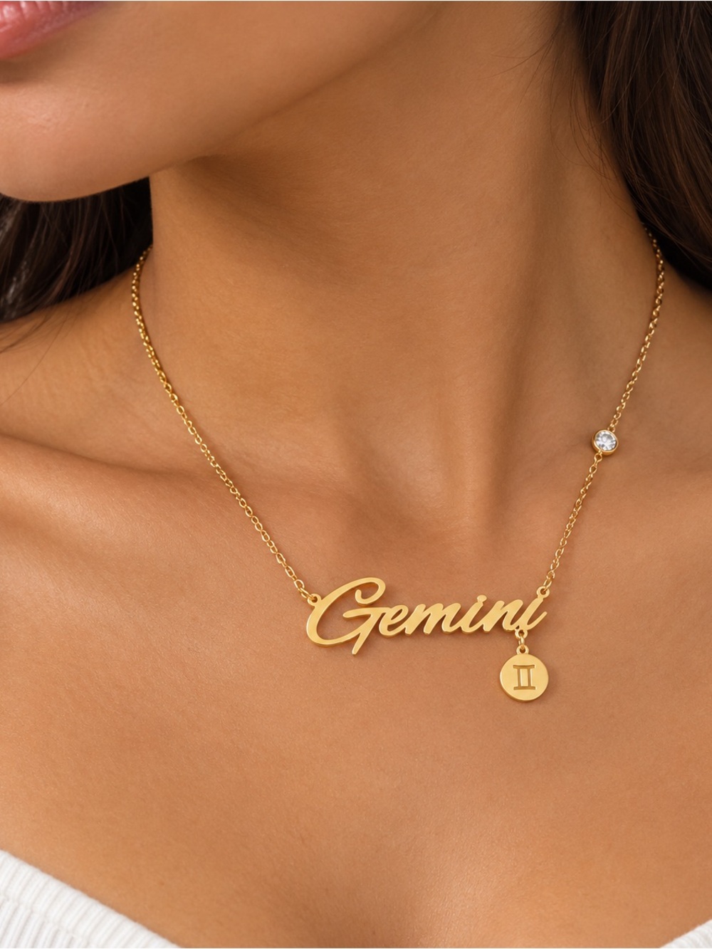 Zodiac Sign Necklace • Gemini